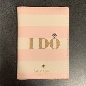 Leather I Do/I Did Kate Spade Passport Holder